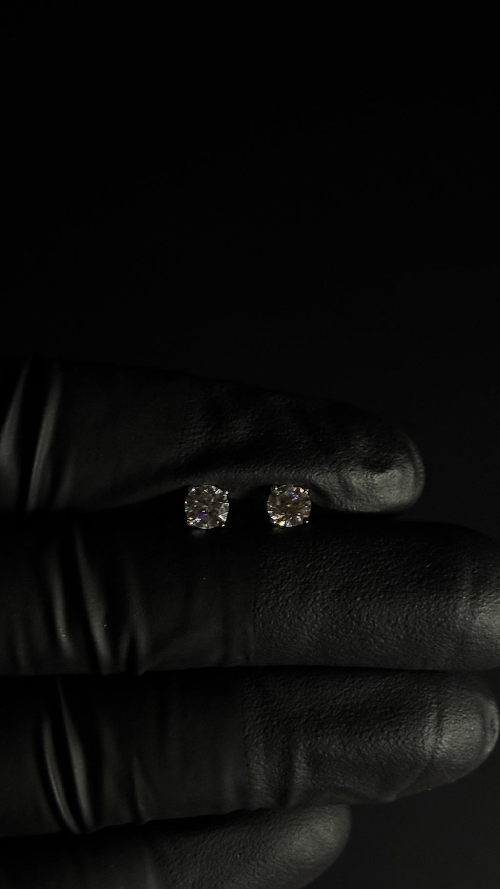 1 Carat Moissanite Gem Cut 925 Sterling Silver Earrings