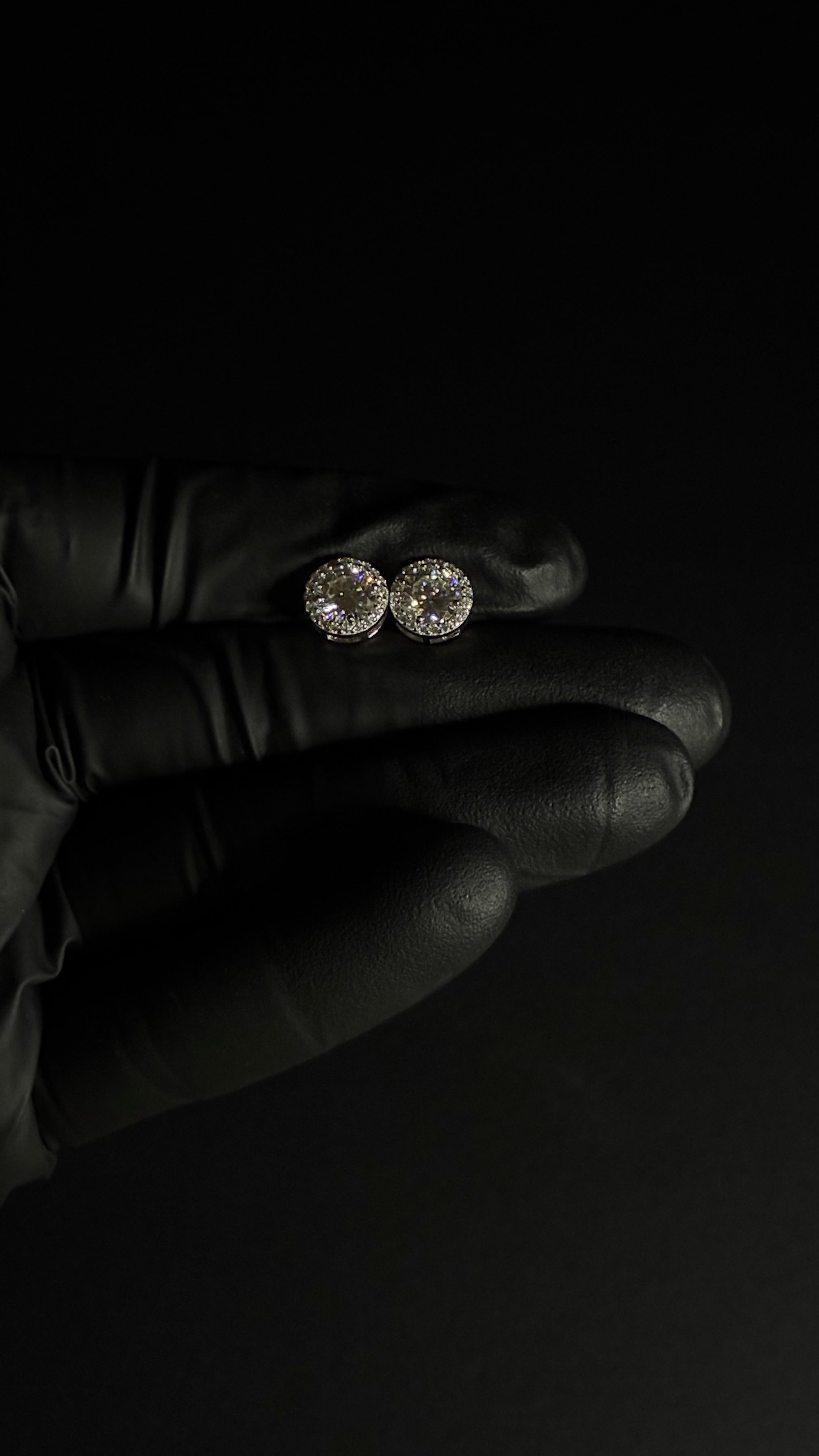 2 Carat Moissanite Round Cut 925 Sterling Silver Earrings